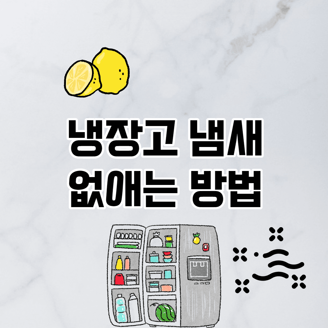 냉장고 냄새 없애는 방법 (8가지 제거 방법 모음) -천연 탈취제