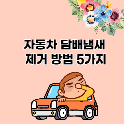 자동차 담배냄새 제거 방법 5가지 (찌든 차안 담배 냄새)